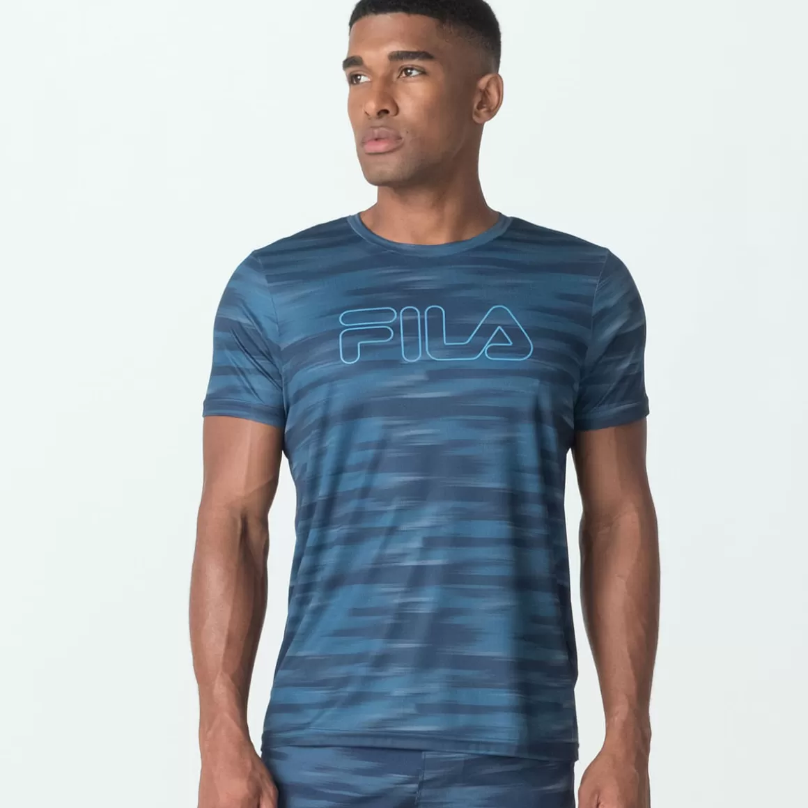 FILA Camiseta Sport Print Masculina - * Respirabilidade | Roupas com Proteção UV