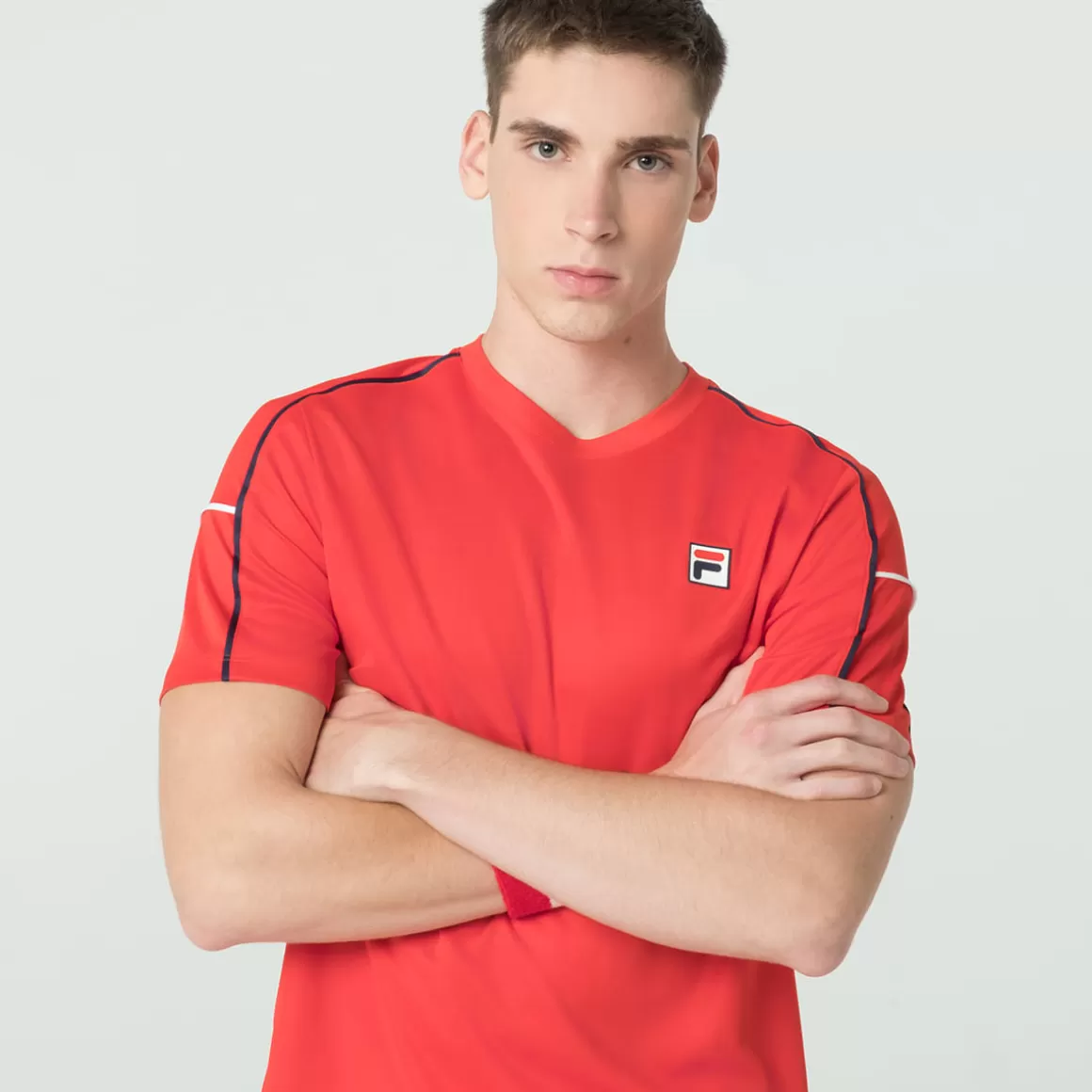 FILA Camiseta Tennis Line Masculina - * Respirabilidade | Roupas com Proteção UV