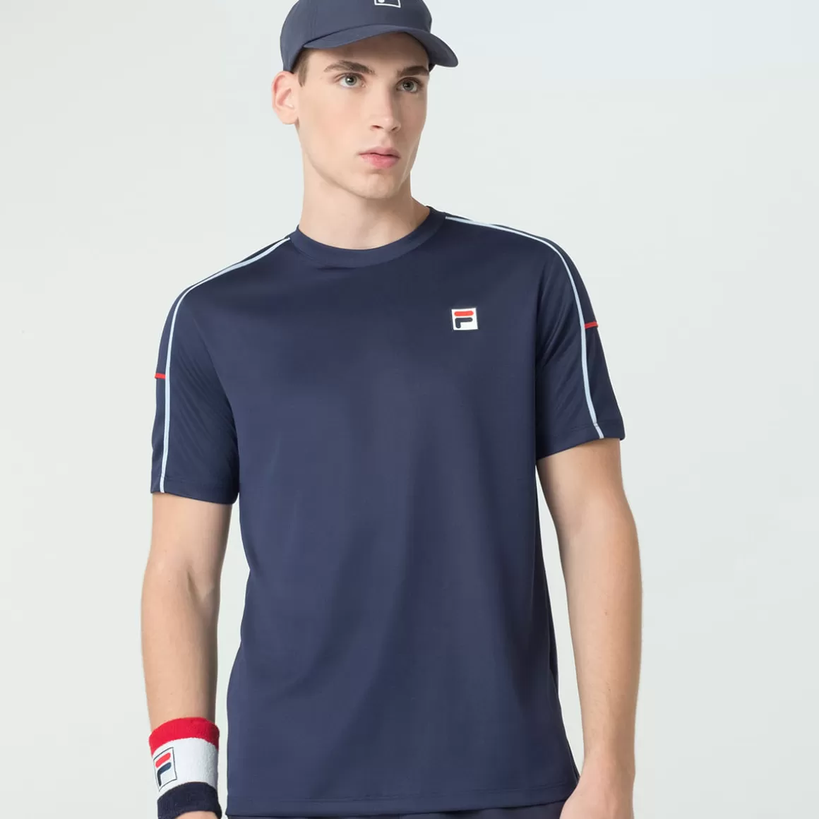 FILA Camiseta Tennis Line Masculina - * Respirabilidade | Roupas com Proteção UV