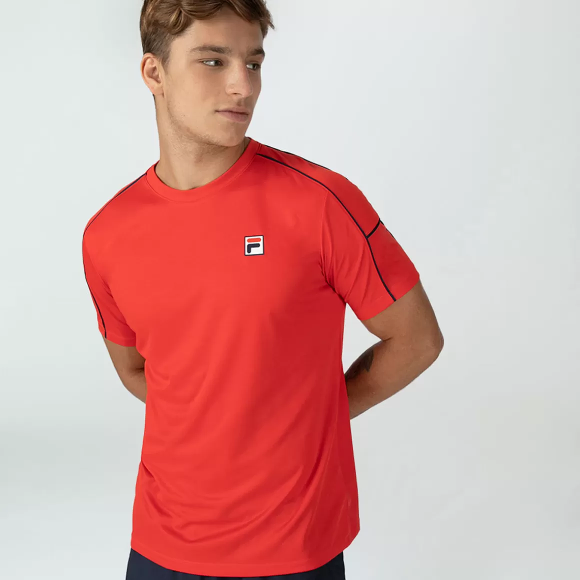 FILA Camiseta Tennis Line Masculina - * Respirabilidade | Roupas com Proteção UV