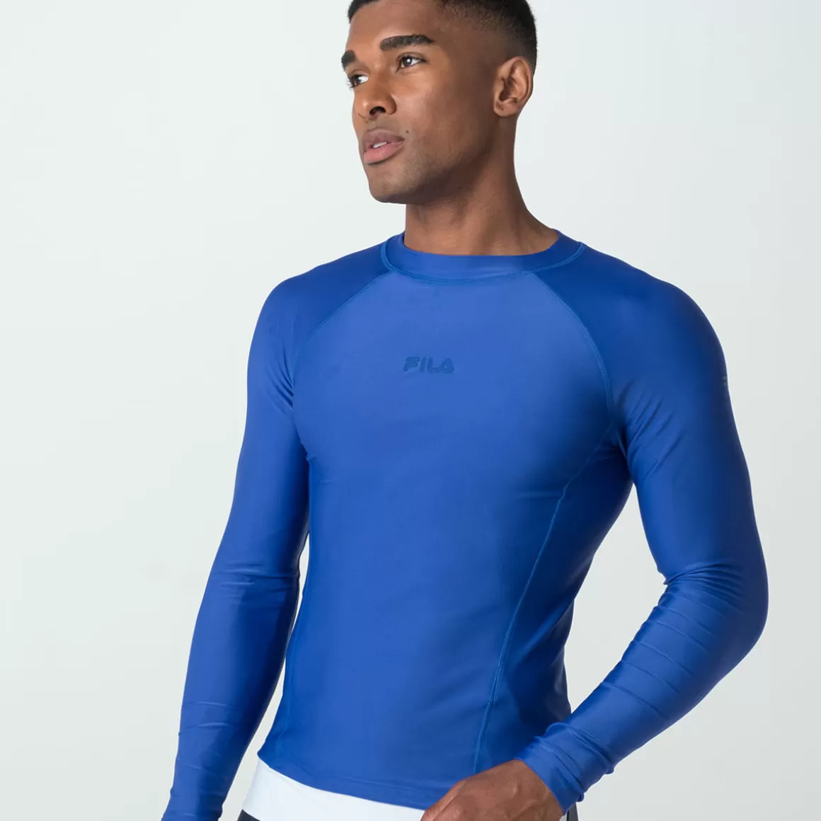 FILA Camiseta Manga Longa Water Sports II Masculina - * Resistente à cloro | Roupas com Proteção UV