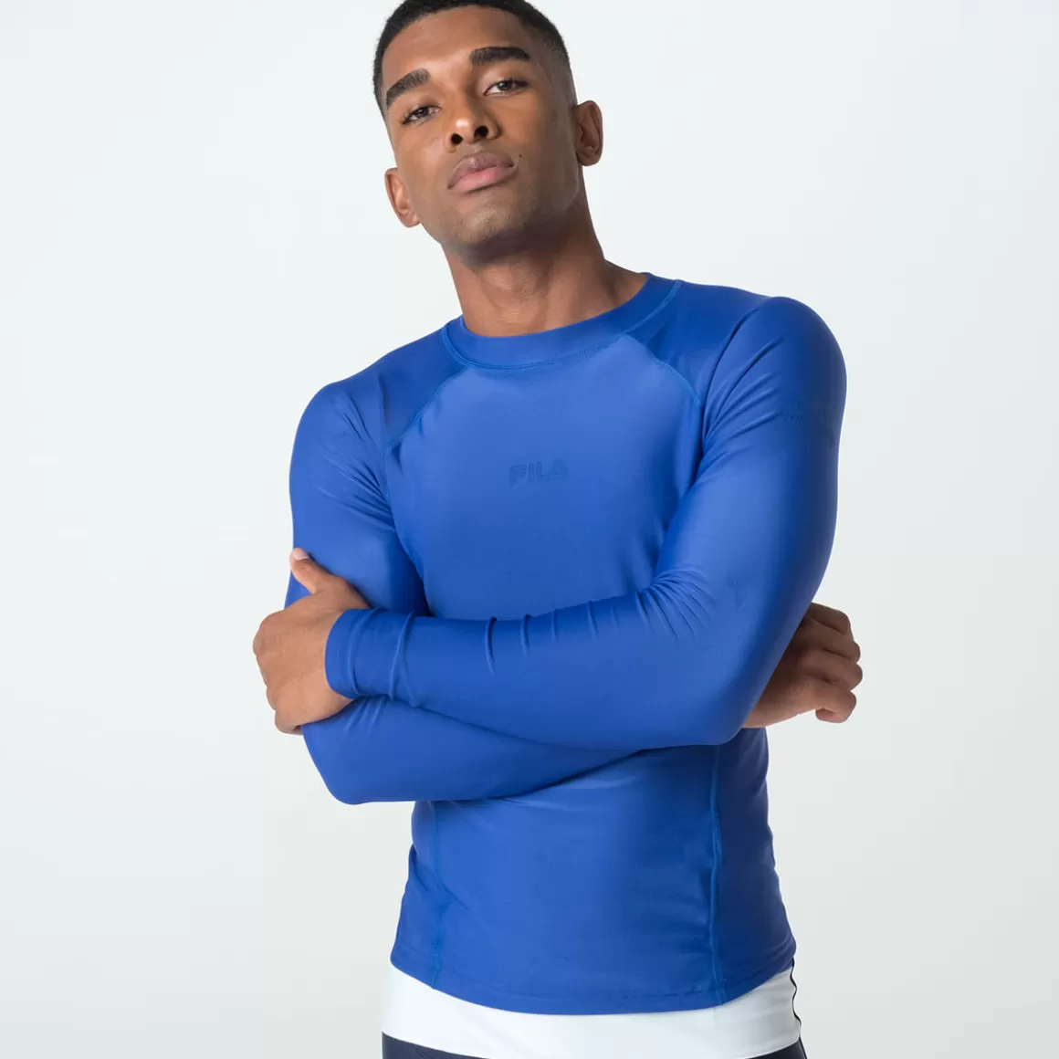 FILA Camiseta Manga Longa Water Sports II Masculina - * Resistente à cloro | Roupas com Proteção UV