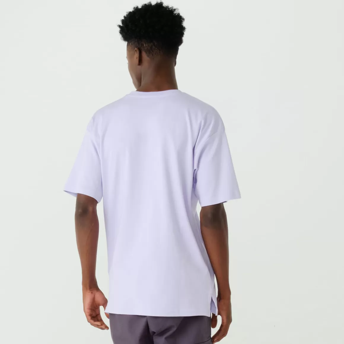 FILA Camiseta Masculina Mike Fabric Mix Oversized Roxa - * Heritage | Camisetas e regatas