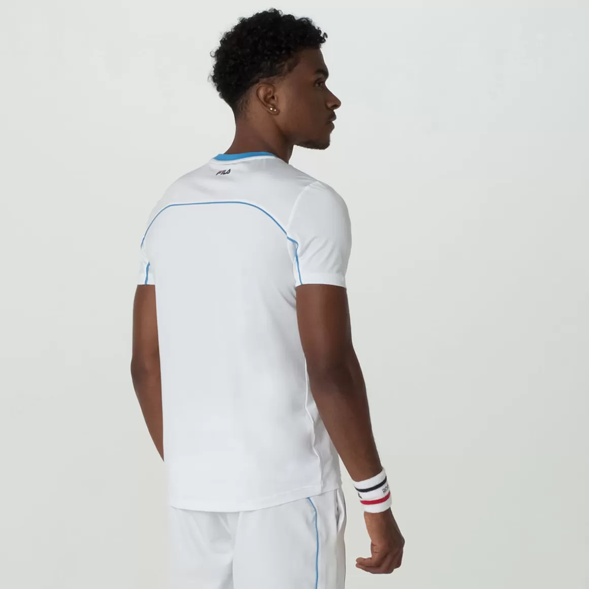 FILA Camiseta para Tenista Masculina Backspin Short Sleeve - * Roupas com Proteção UV | FILA Tennis