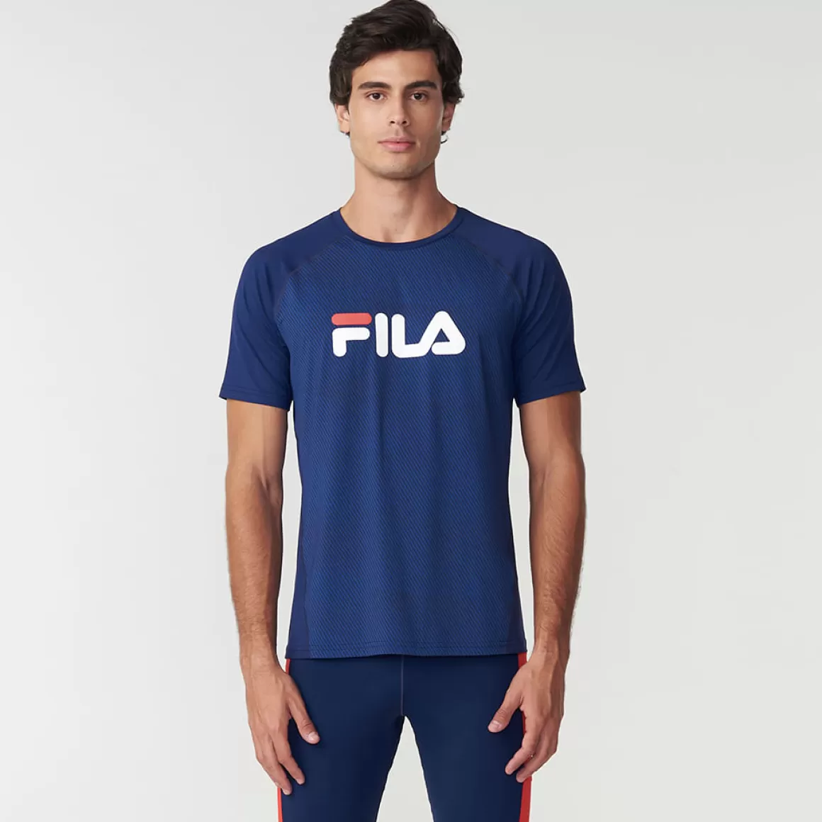 FILA Camiseta Pró Masculina - * Controle de temperatura | Roupas com Proteção UV