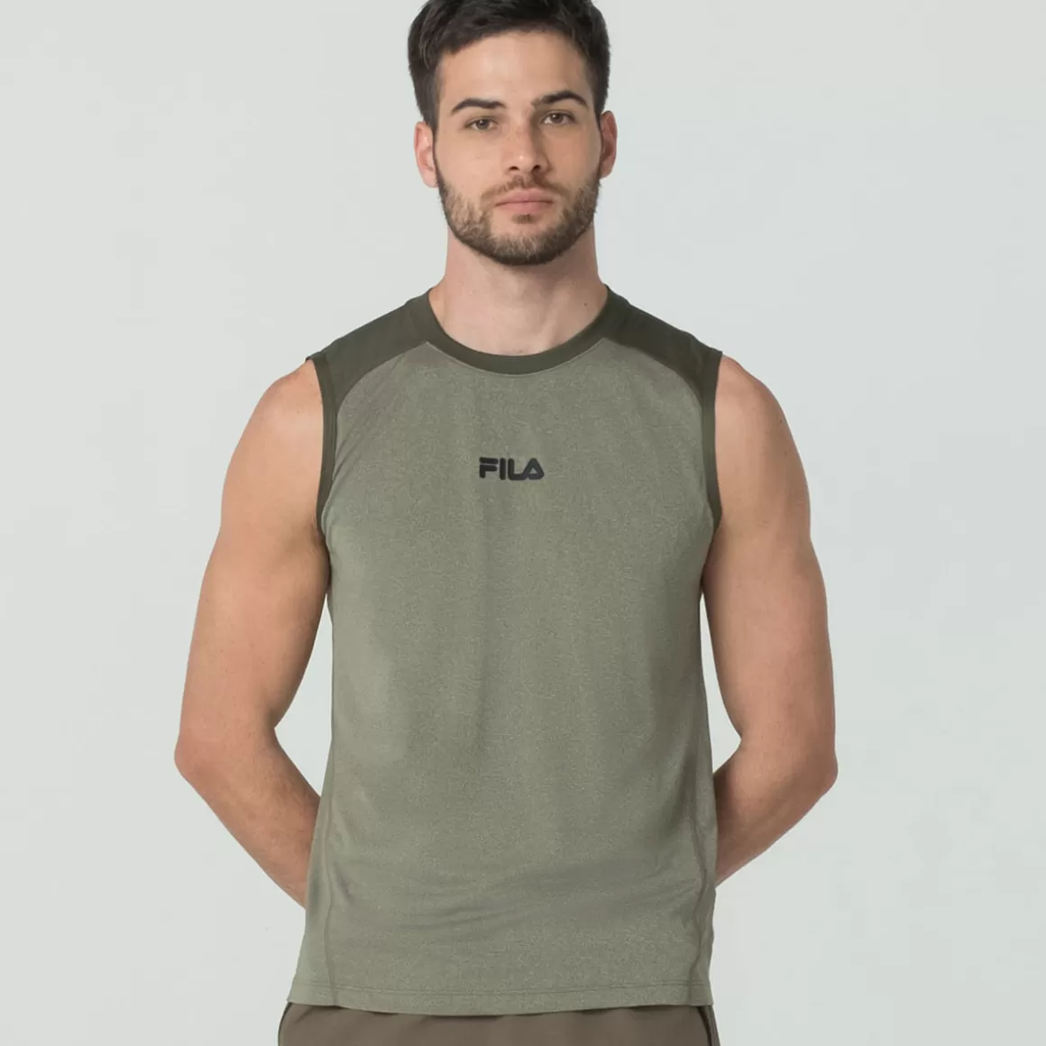 FILA Camiseta Sem Manga Blend Mix Masculina - * Respirabilidade | Roupas com Proteção UV