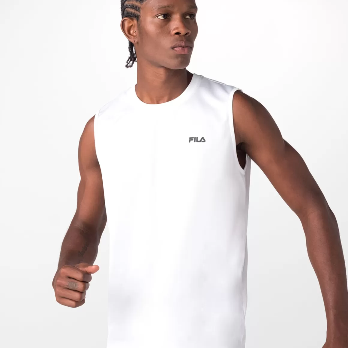 FILA Camiseta Sem Manga Myler Masculina - * Respirabilidade | Academia e treino