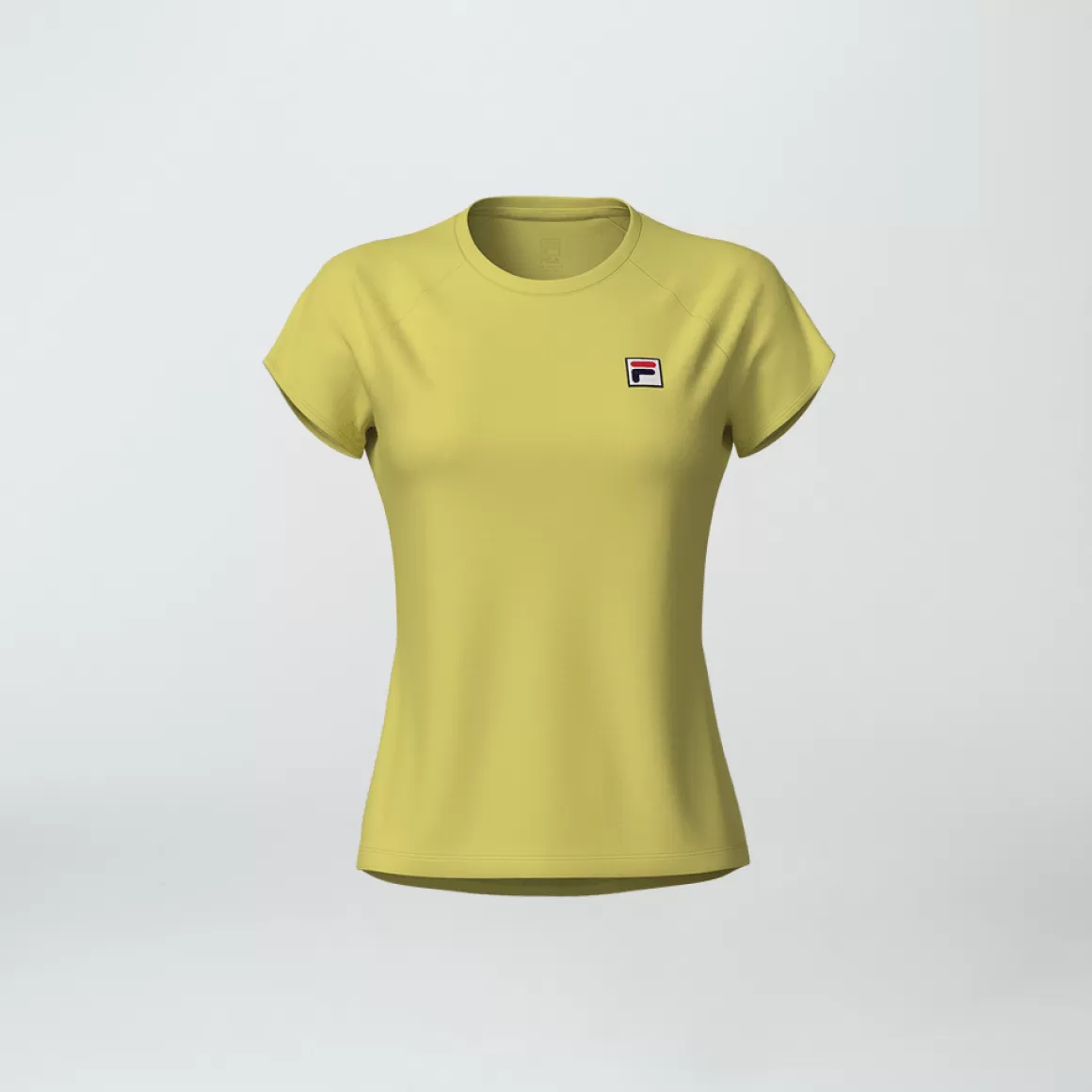 FILA Camiseta Tenista Feminina Tennis Basic Amarela - * Roupas com Proteção UV | Respirabilidade