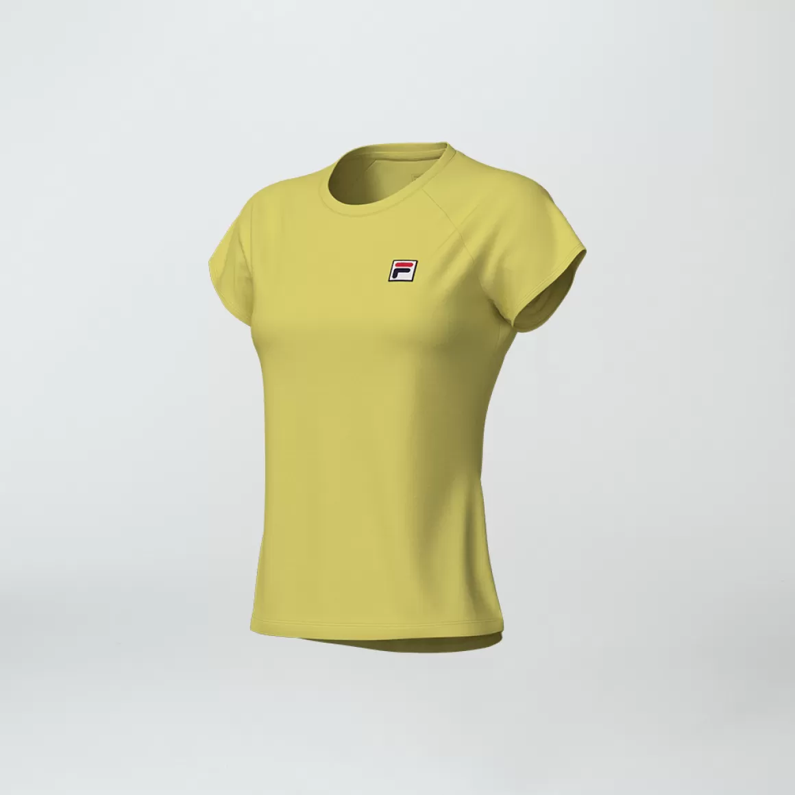 FILA Camiseta Tenista Feminina Tennis Basic Amarela - * Roupas com Proteção UV | Respirabilidade