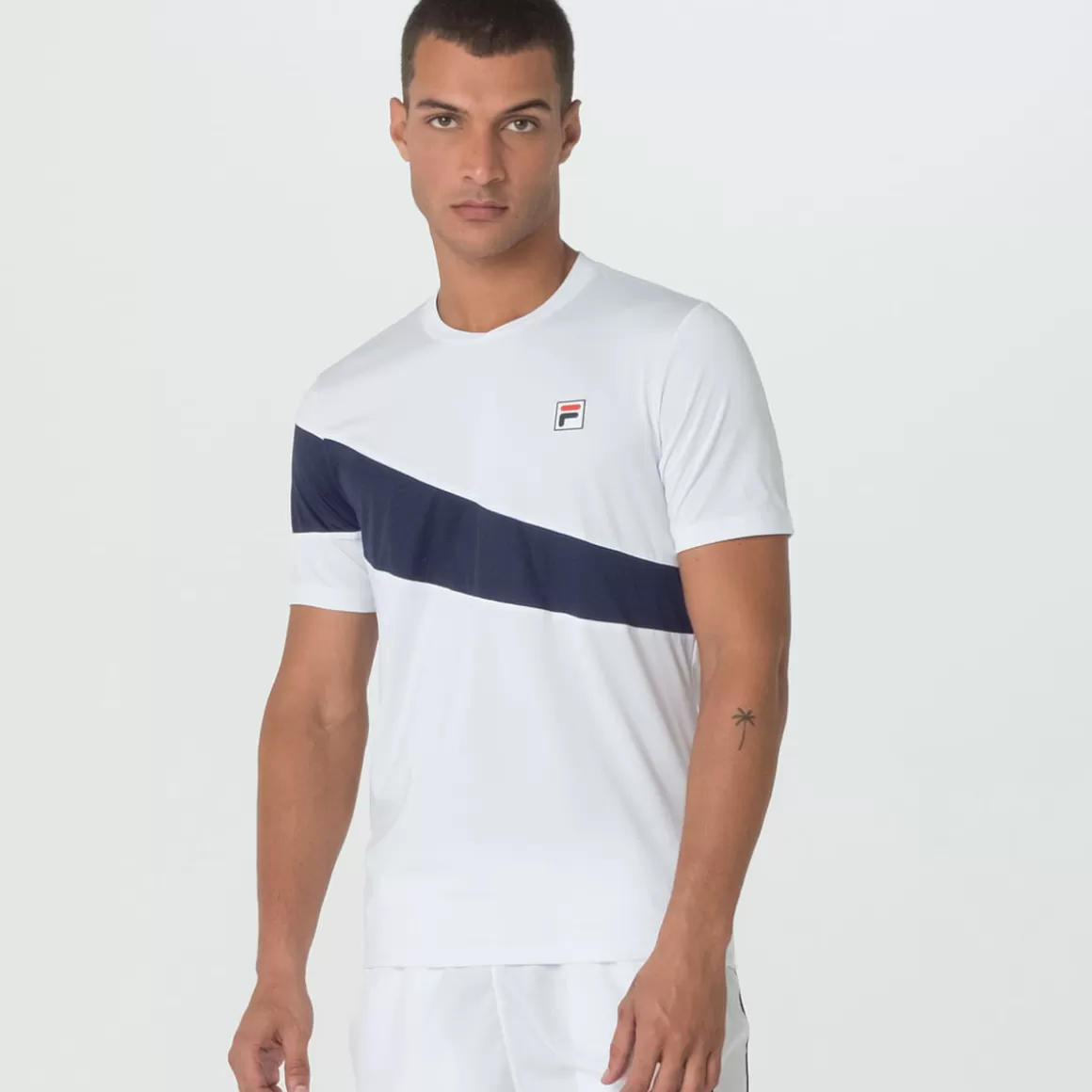 FILA Camiseta Tennis Masculina Flag Branca - * Tennis | Camisetas e regatas