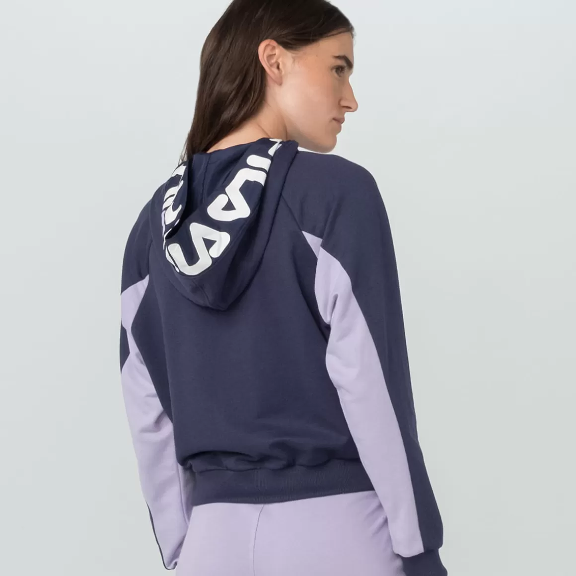 FILA Casaco Com Capuz Color Block Letter Feminino - * Moletons, casacos e jaquetas
