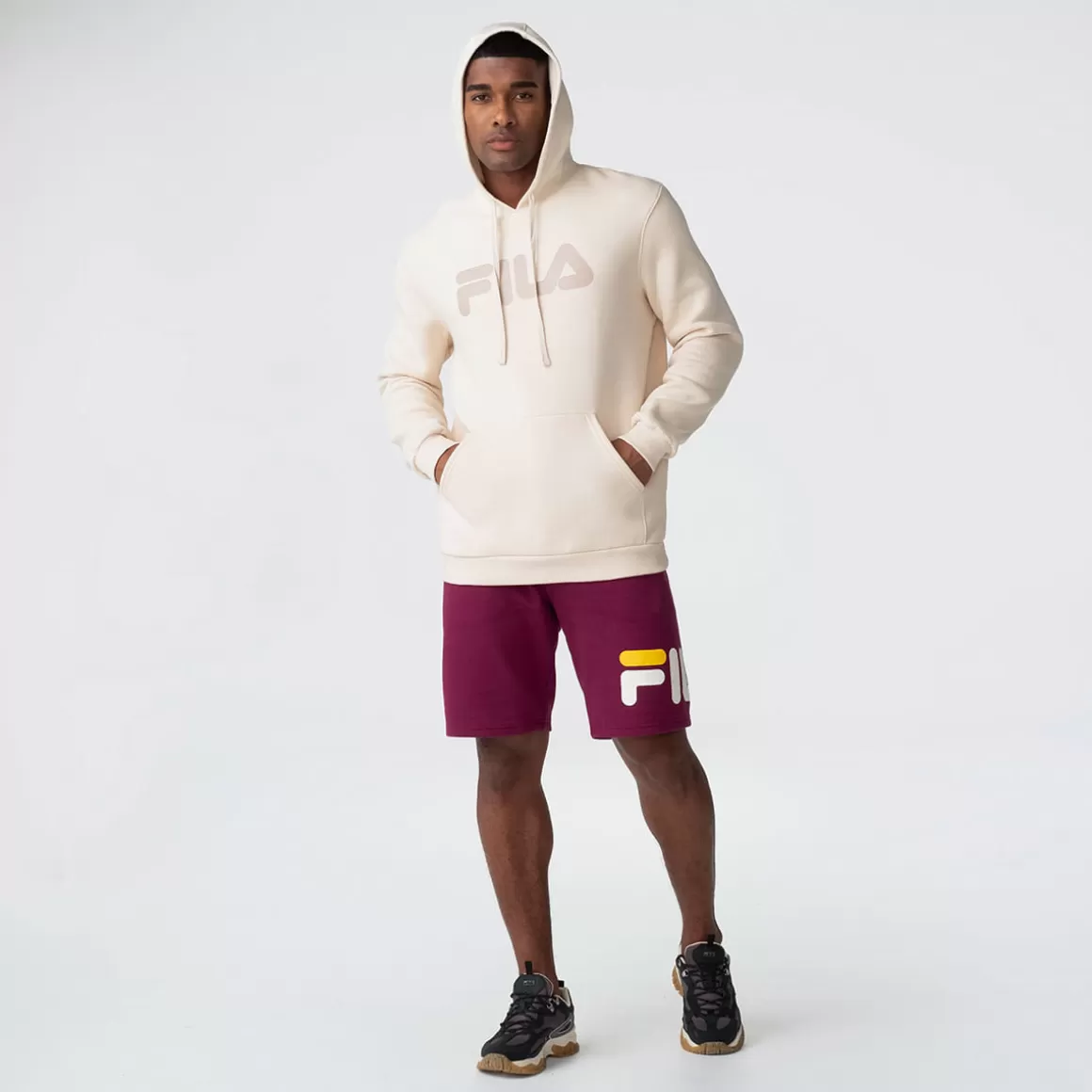 FILA Casaco Com Capuz Comfort Letter Winter Masculino - * Lifestyle | Moletons, jaquetas e casacos
