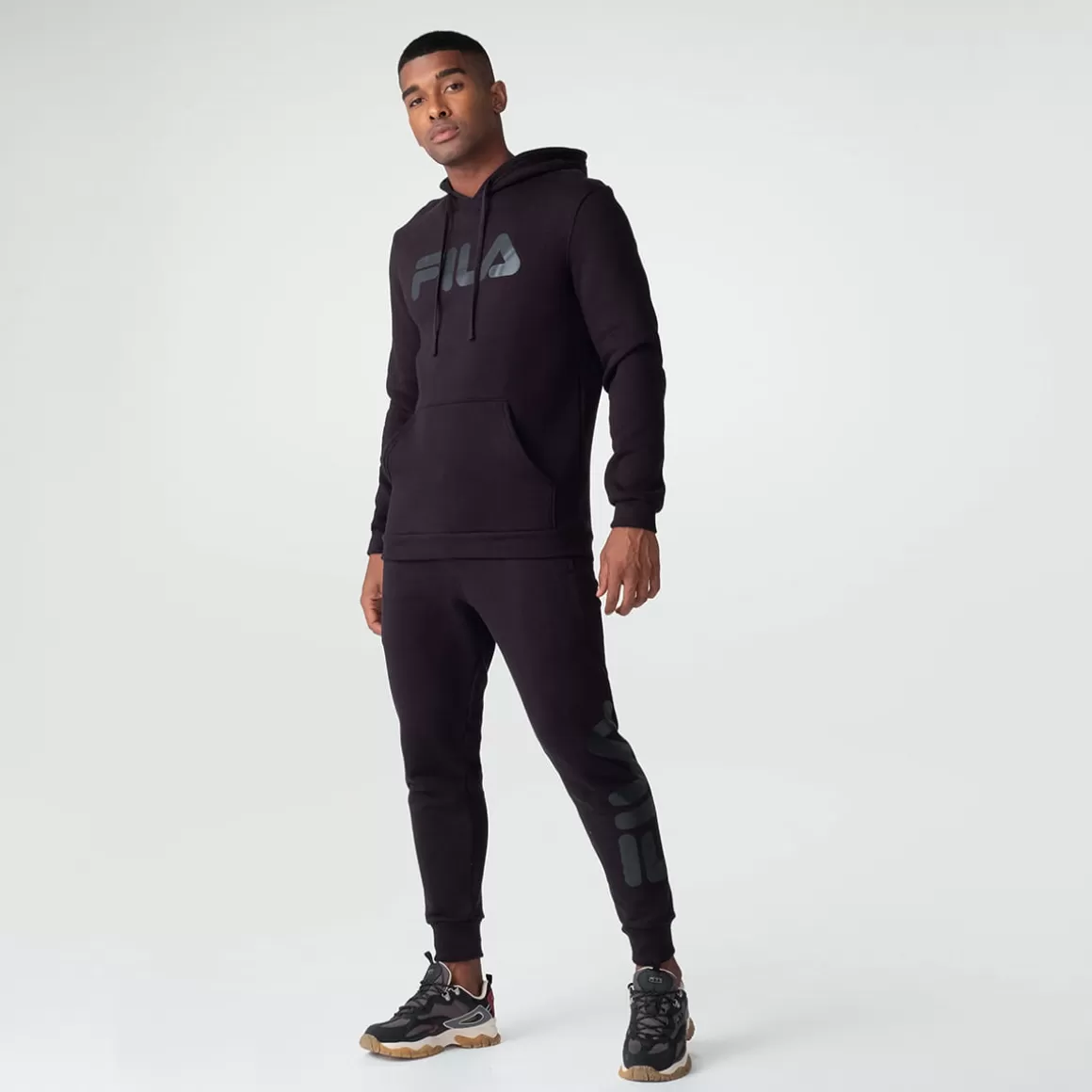 FILA Casaco Com Capuz Comfort Letter Winter Masculino - * Moletons, jaquetas e casacos