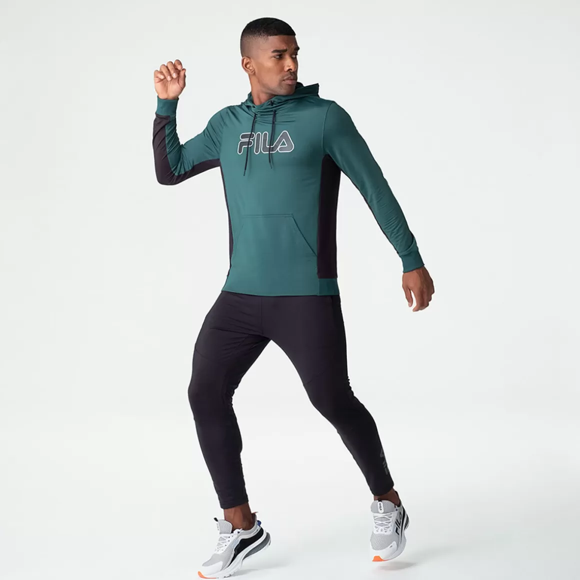 FILA Casaco Com Capuz Sports Color II Masculino - * Academia e treino | Academia e treino