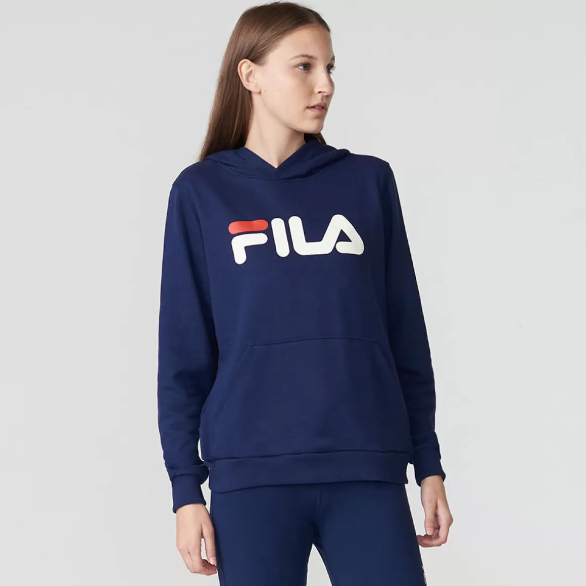 FILA Casaco Com Capuz Letter Feminino - * Moletons, casacos e jaquetas