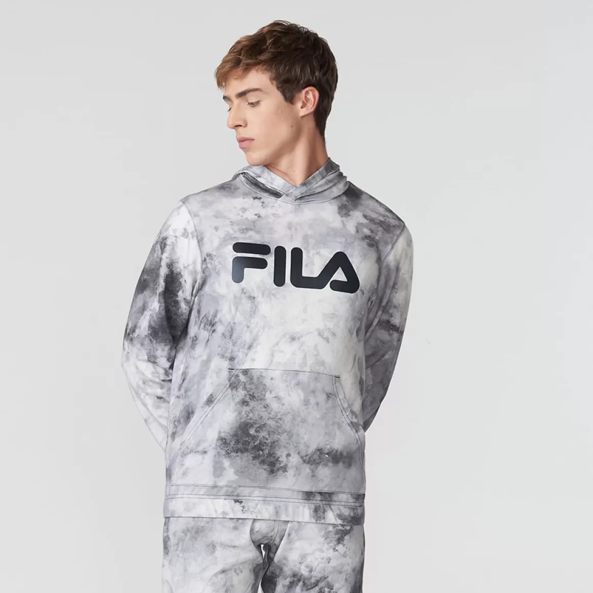 FILA Casaco Com Capuz Letter Sky Masculino - * Lifestyle | Moletons, jaquetas e casacos