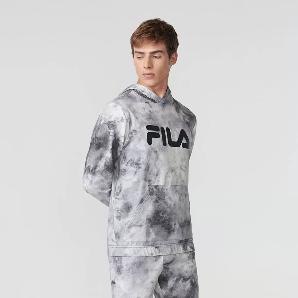 FILA Casaco Com Capuz Letter Sky Masculino - * Lifestyle | Moletons, jaquetas e casacos