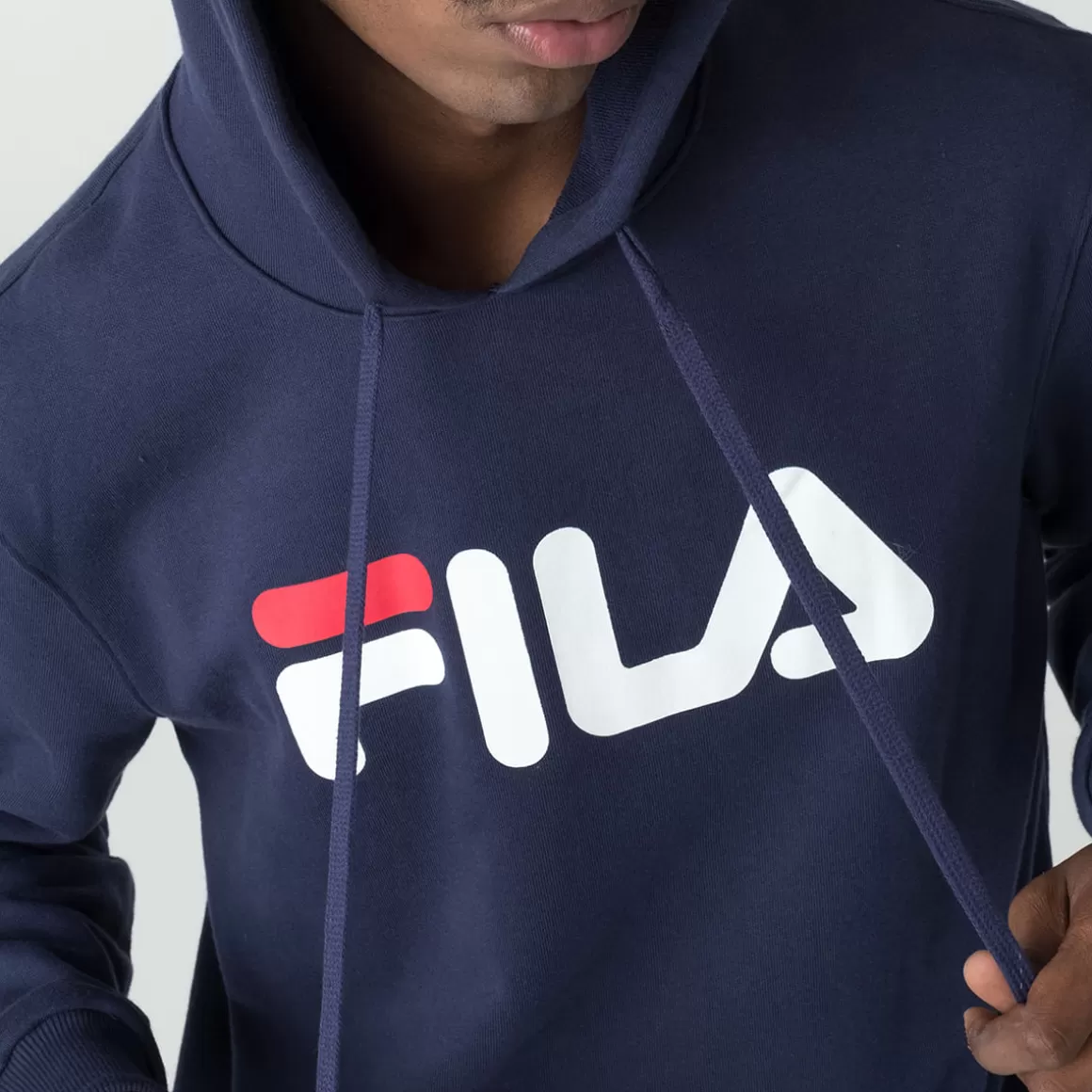 FILA Casaco com Capuz Masculino Comfort Letter II Marinho - * Moletons, jaquetas e casacos