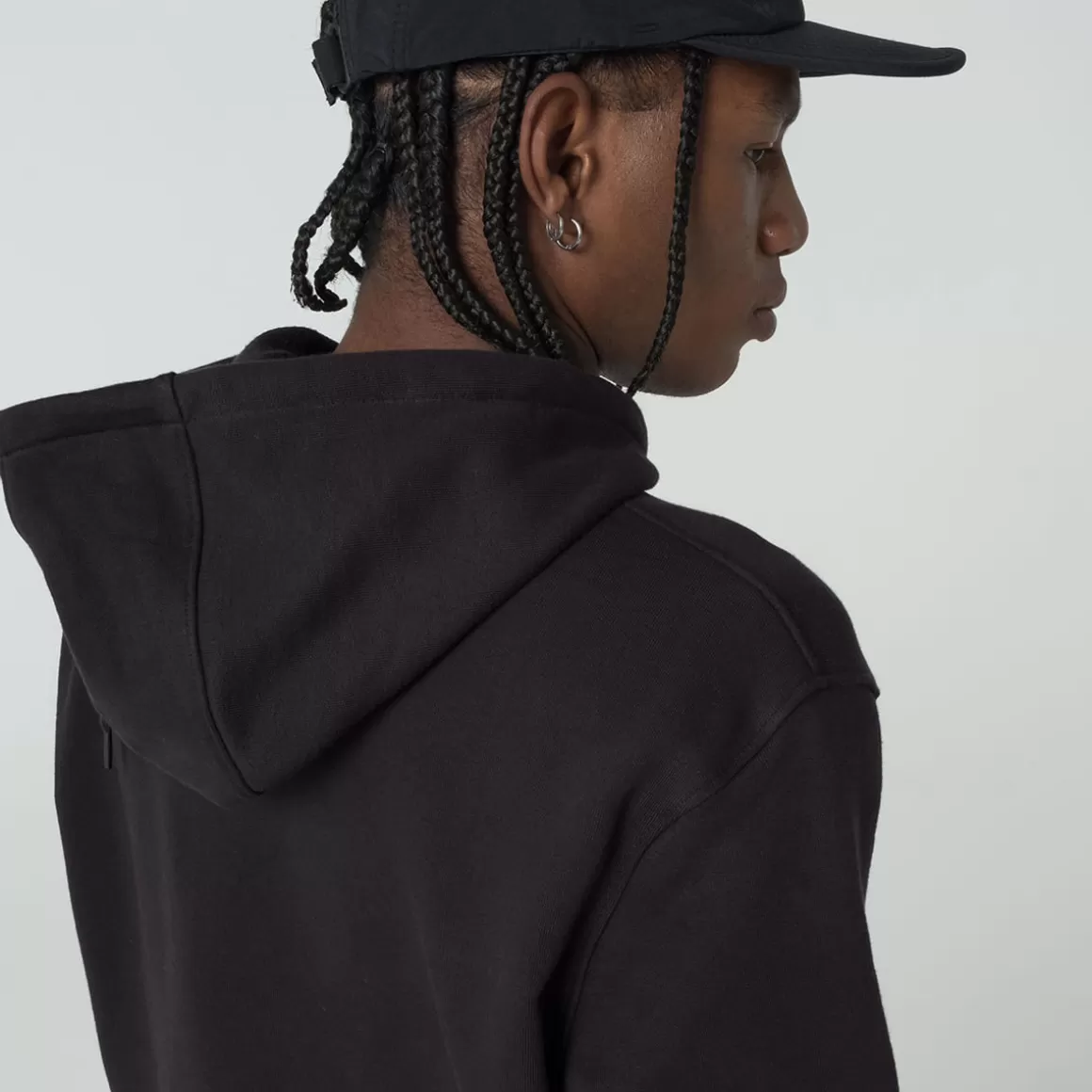 FILA Casaco com Capuz Masculino Comfort Letter II Preto - * Moletons, jaquetas e casacos