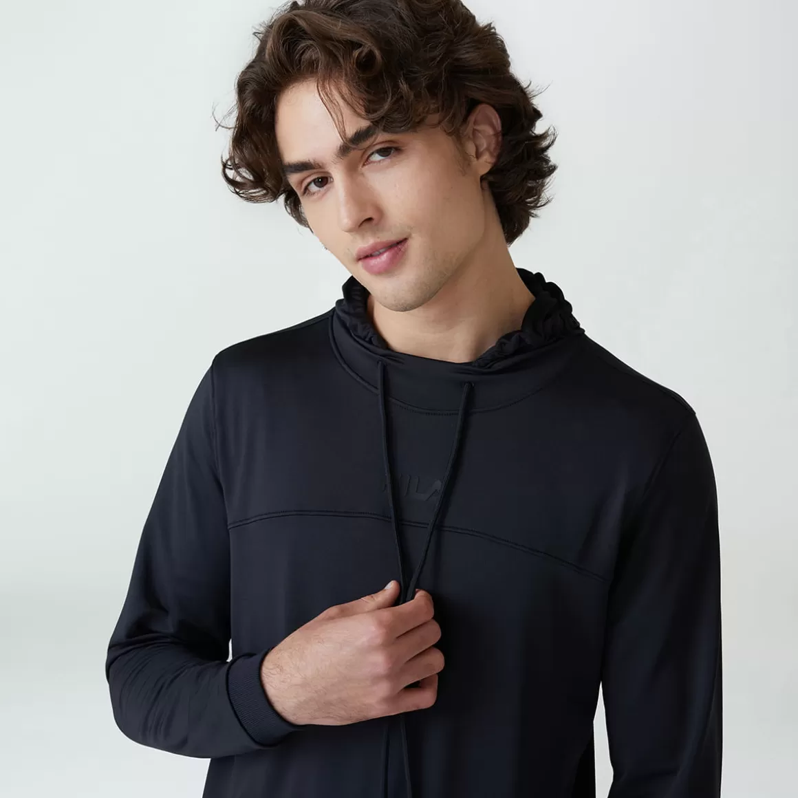 FILA Casaco com Capuz Masculino Sports Color Preto - * Academia e treino | Academia e treino
