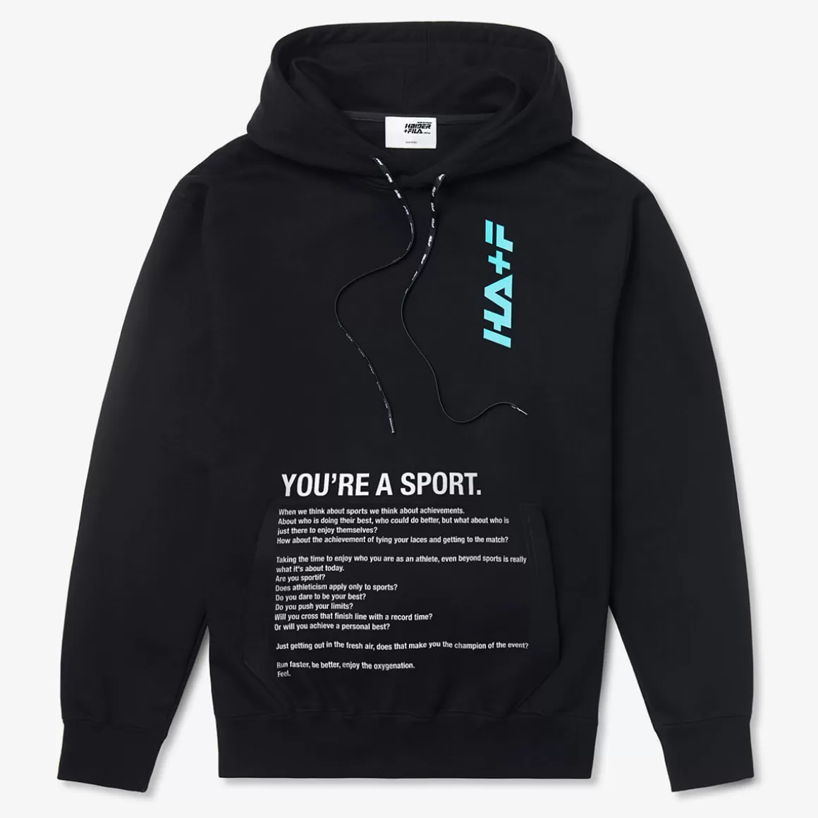 FILA Casaco com Capuz Premium Unisex Cellio FI X HA Preto - * Heritage | Moletons, jaquetas e casacos
