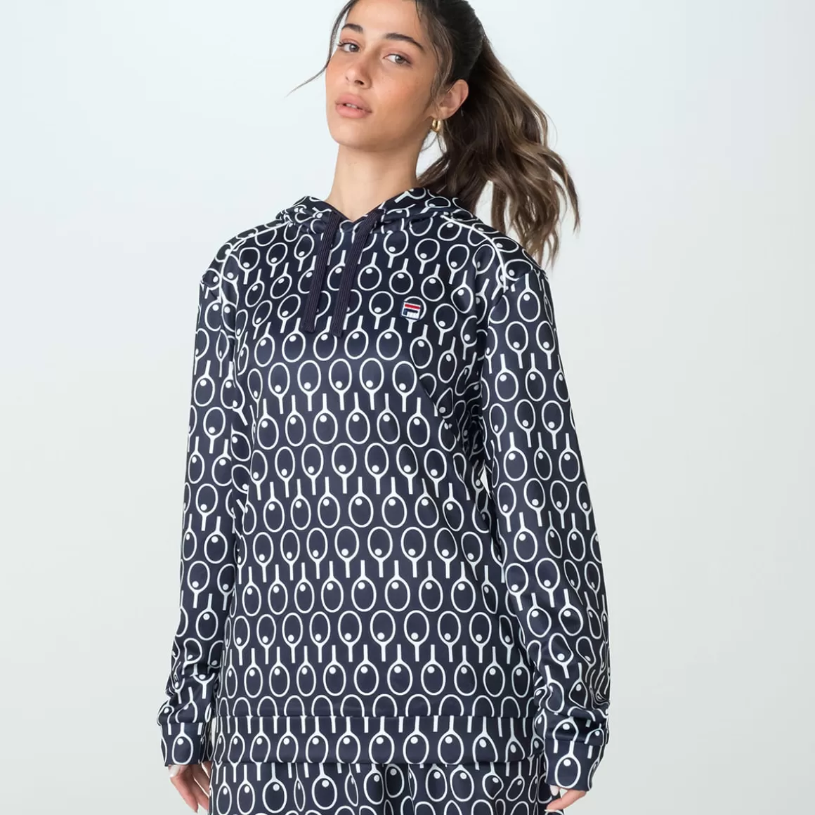 FILA Casaco Com Capuz Unisex Knitted All-Over Print - * Heritage | Moletons, jaquetas e casacos