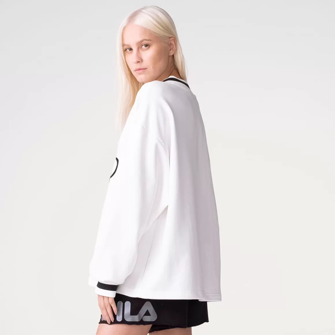 FILA Casaco Heritage Oversized V-Neck Pullover Feminino - * Heritage | Moletons, casacos e jaquetas
