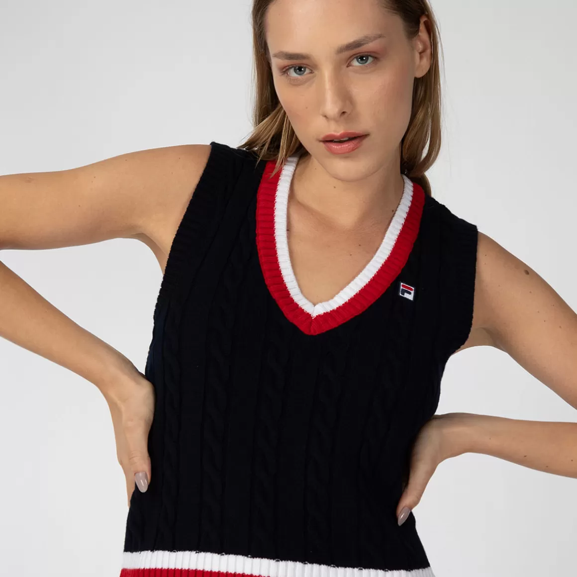 FILA Colete Casual Feminino Marinho Sally - * Heritage | Blusas, camisetas e regatas