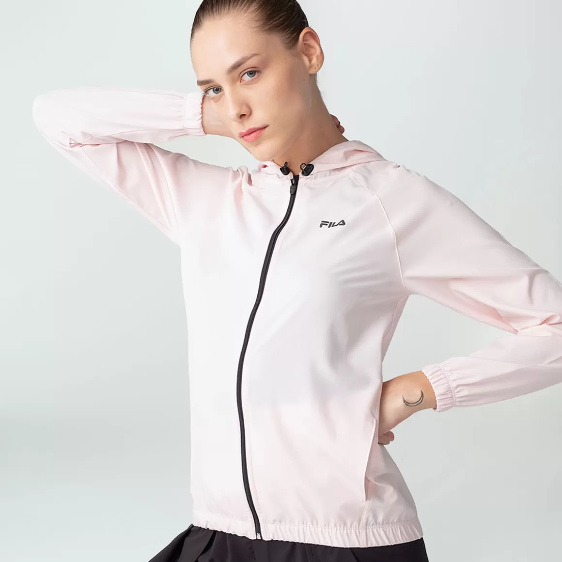 FILA Corta Vento Esportiva Feminina Basic Run Rosa Claro - * Caminhada e corrida | Caminhada e corrida