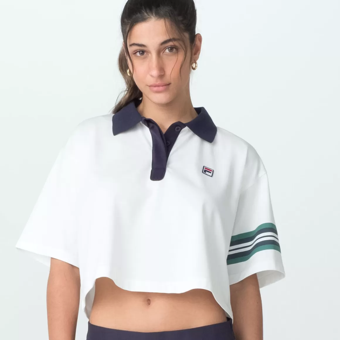 FILA Cropped Polo Feminina Light Jersey - * Heritage | Blusas, camisetas e regatas