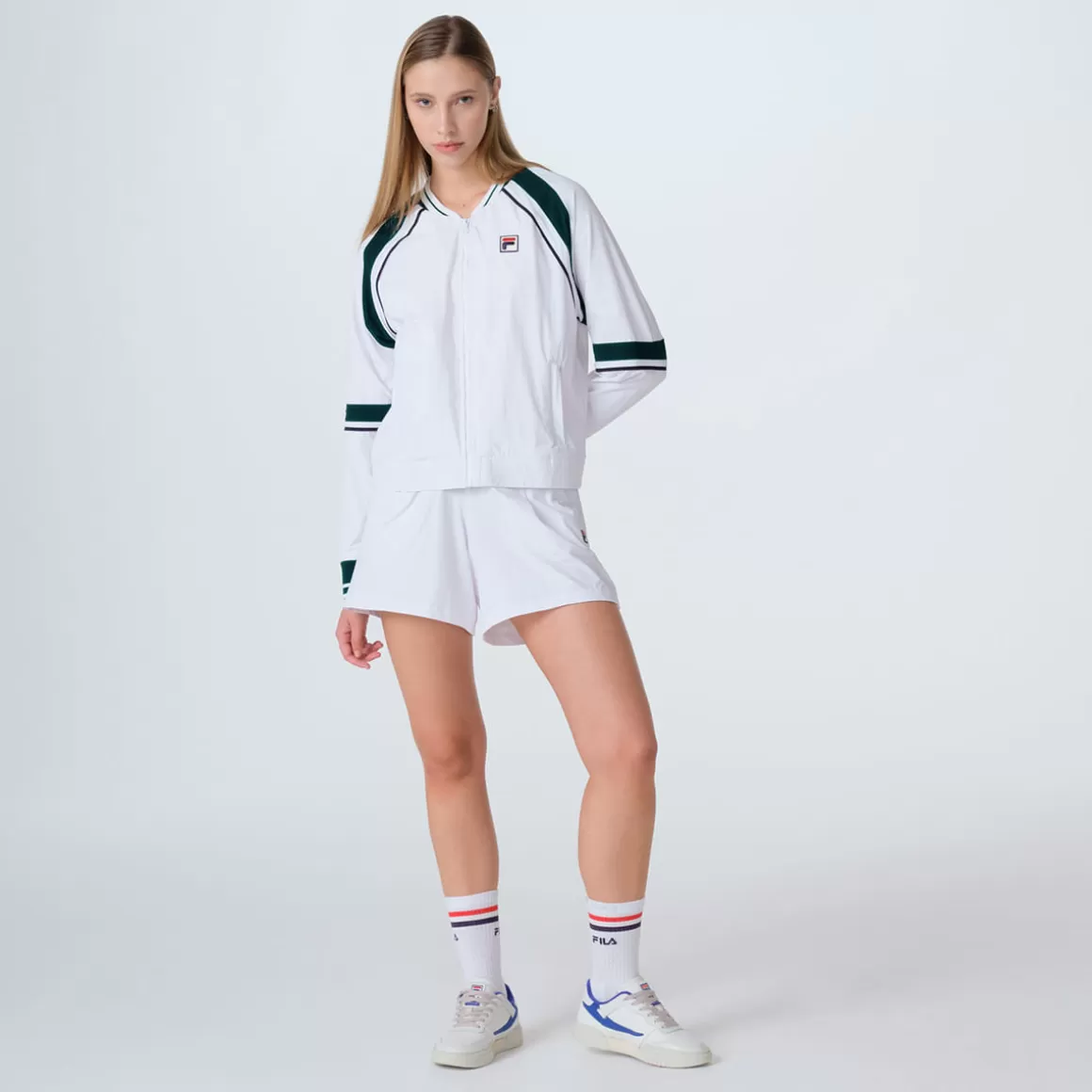 FILA Jaqueta Branca Vintage Feminina Tennis Club - * Heritage | Respirabilidade