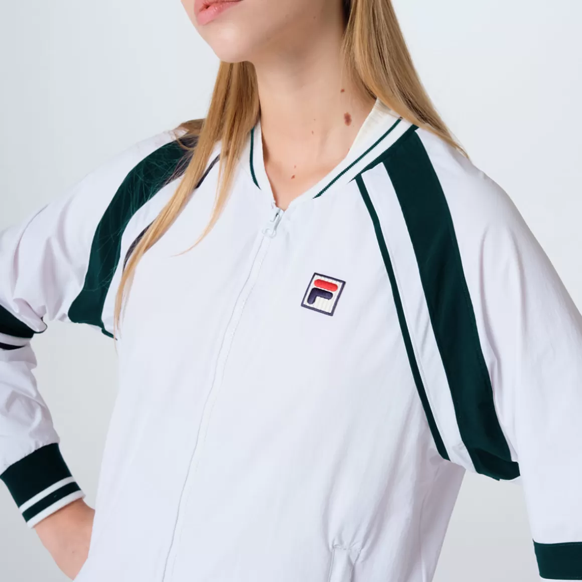 FILA Jaqueta Branca Vintage Feminina Tennis Club - * Heritage | Respirabilidade