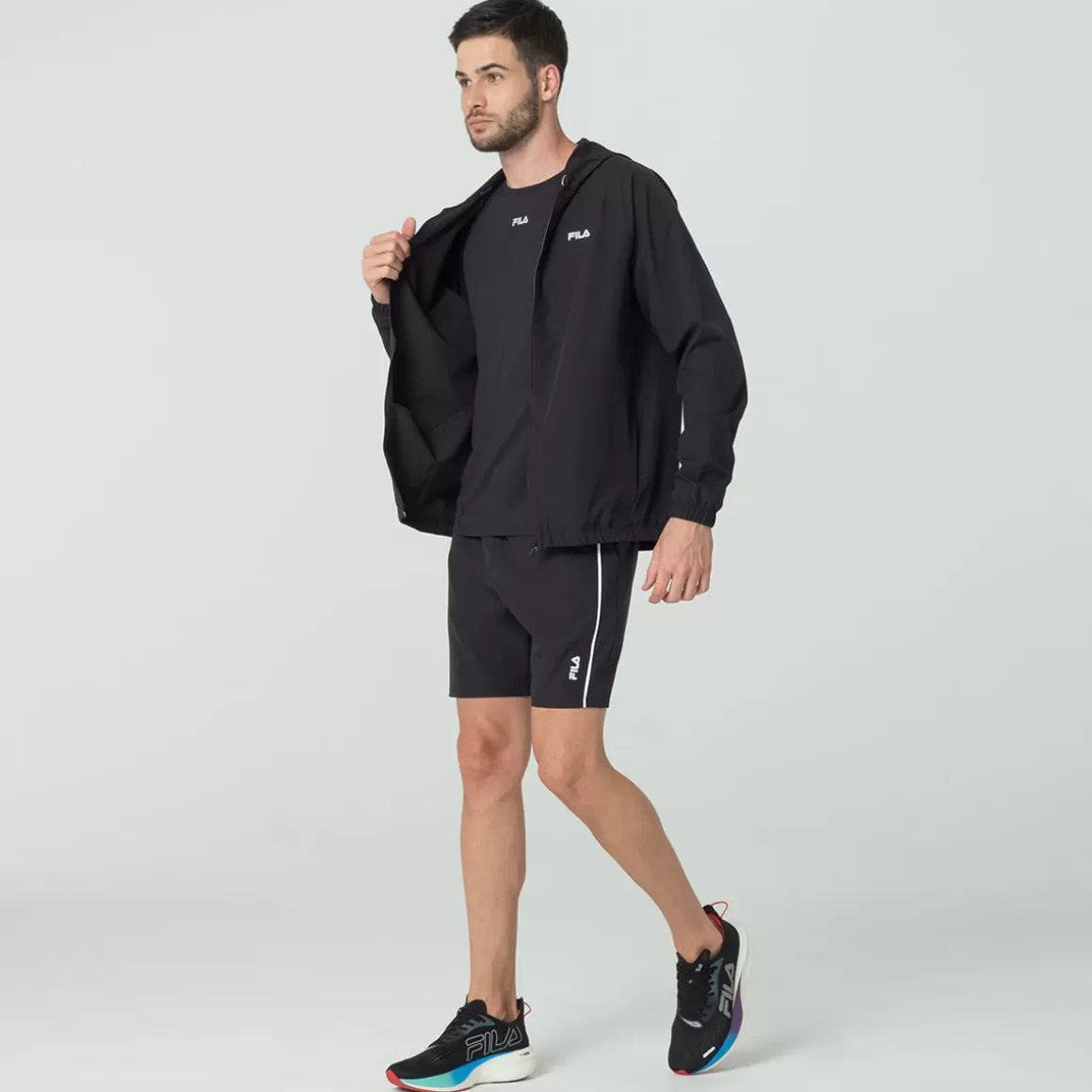 FILA Jaqueta Corta Vento Basic Run Masculino - * Caminhada e corrida | Caminhada e corrida