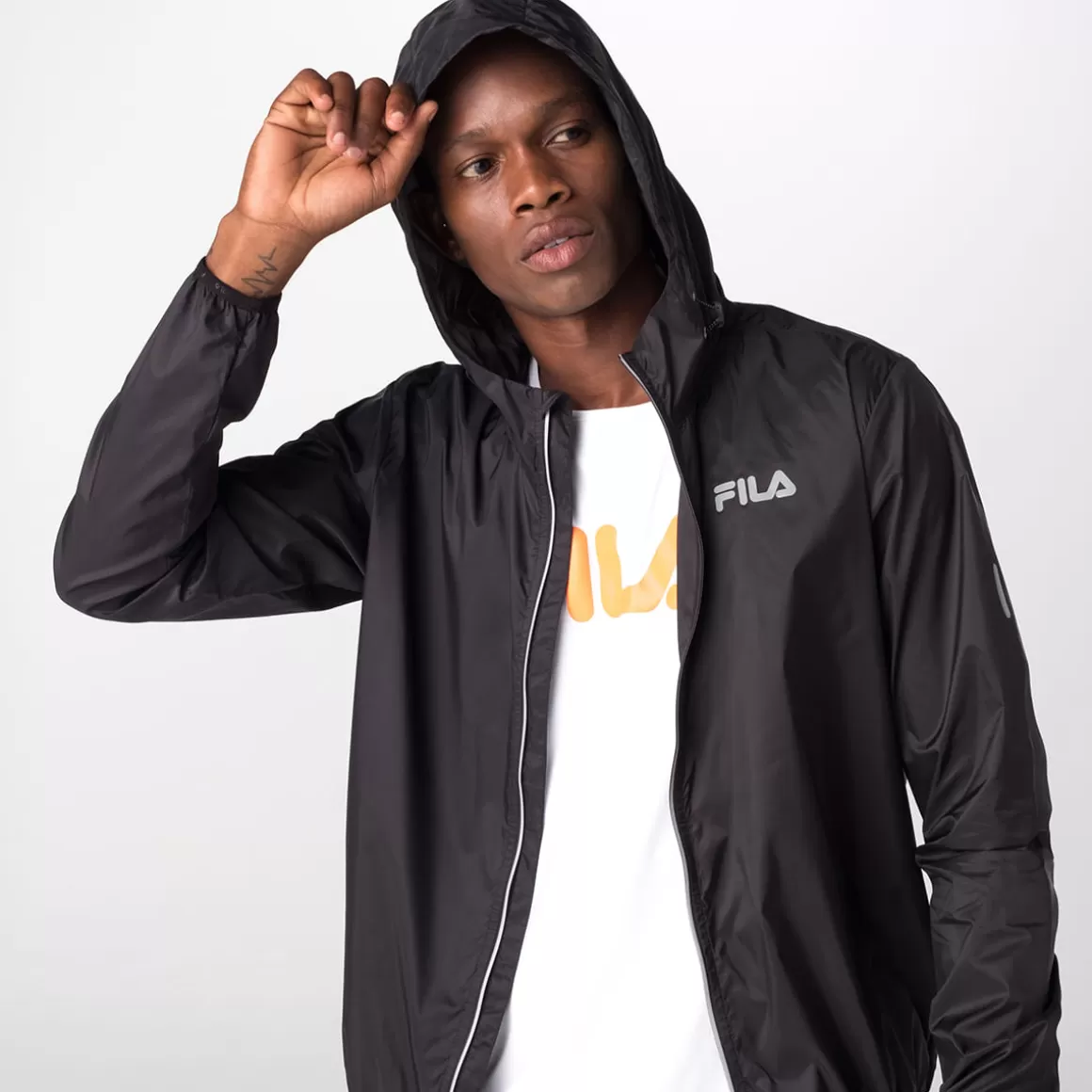 FILA Jaqueta Corta Vento Racer Run Masculino - * Caminhada e corrida | Caminhada e corrida