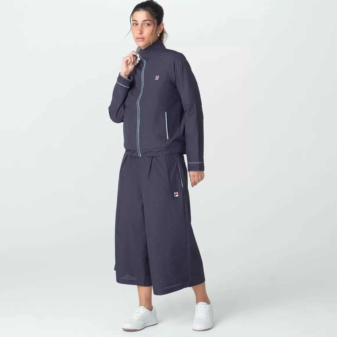 FILA Jaqueta de Poliéster Feminina Perforated Woven - * Heritage | Moletons, casacos e jaquetas