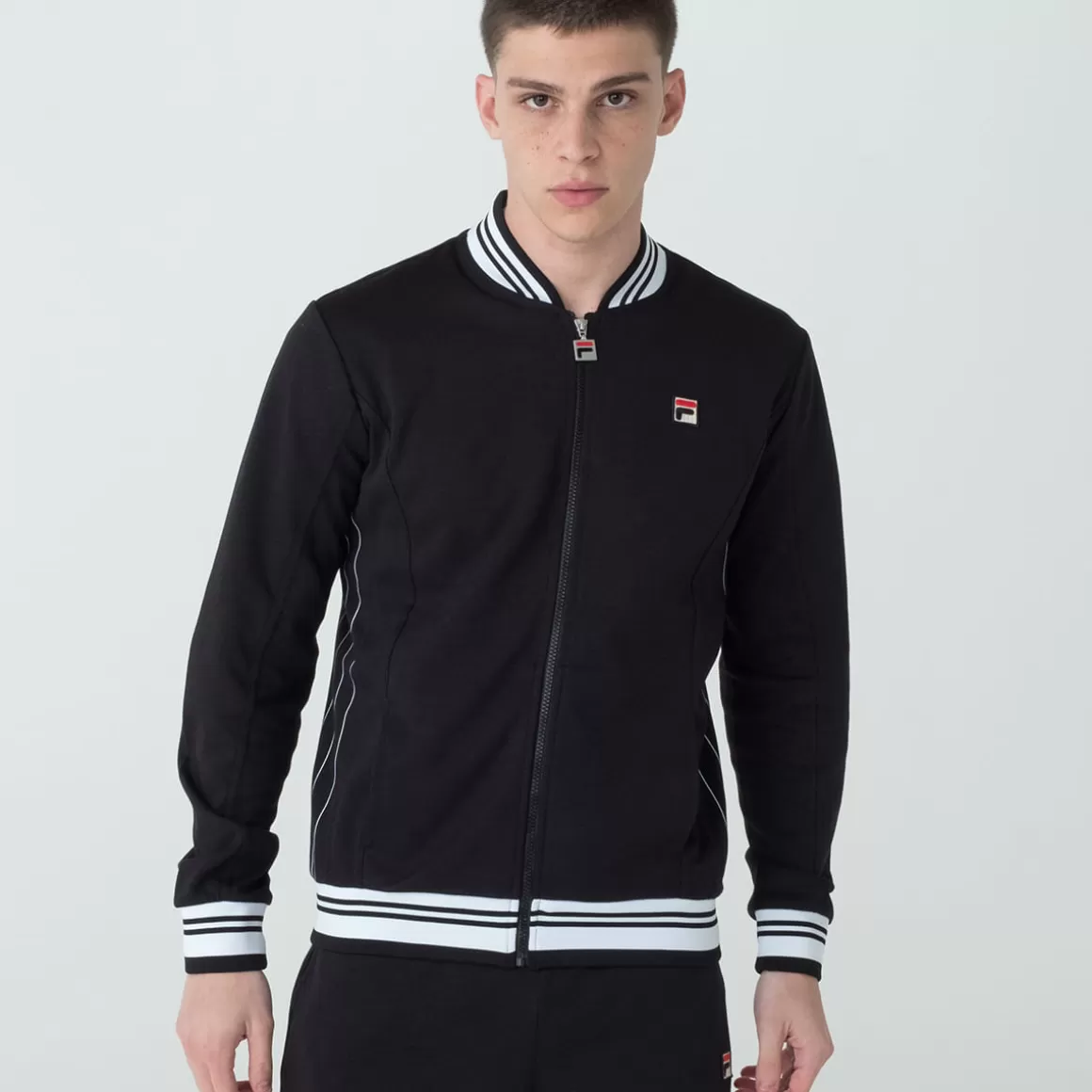 FILA Jaqueta Esportiva Masculina Settanta 2 Preta - * Heritage | Moletons, jaquetas e casacos