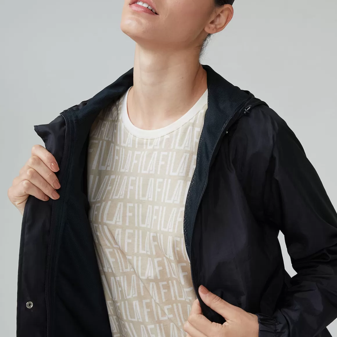 FILA Jaqueta Feminina Corta Vento Parka Pockets Preta - * Respirabilidade | Moletons, casacos e jaquetas