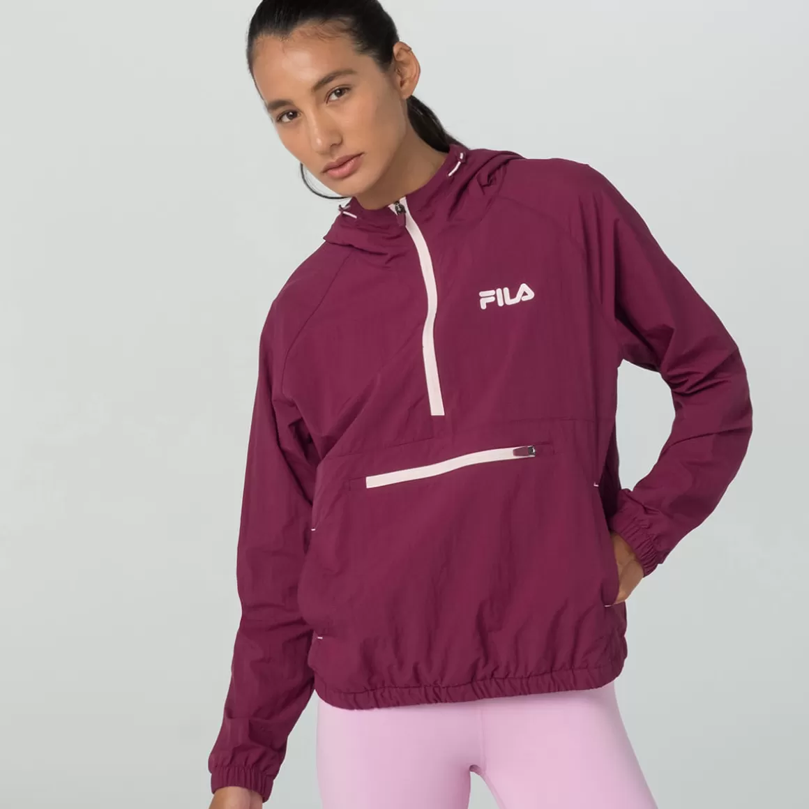 FILA Jaqueta Anorak Train Feminina - * Academia e treino | Moletons, casacos e jaquetas