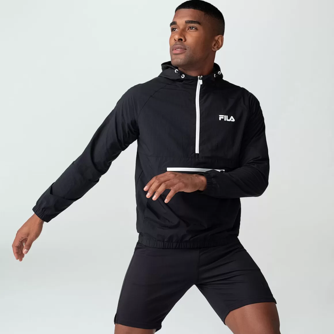 FILA Jaqueta Anorak Train Masculina - * Academia e treino | Moletons, jaquetas e casacos