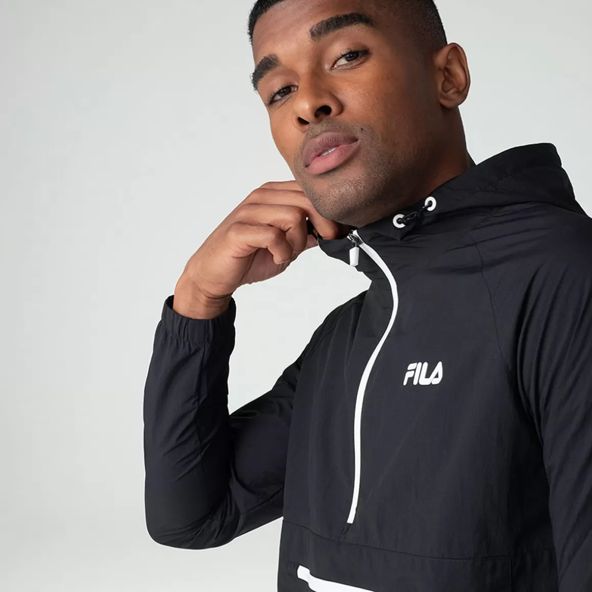 FILA Jaqueta Anorak Train Masculina - * Academia e treino | Moletons, jaquetas e casacos