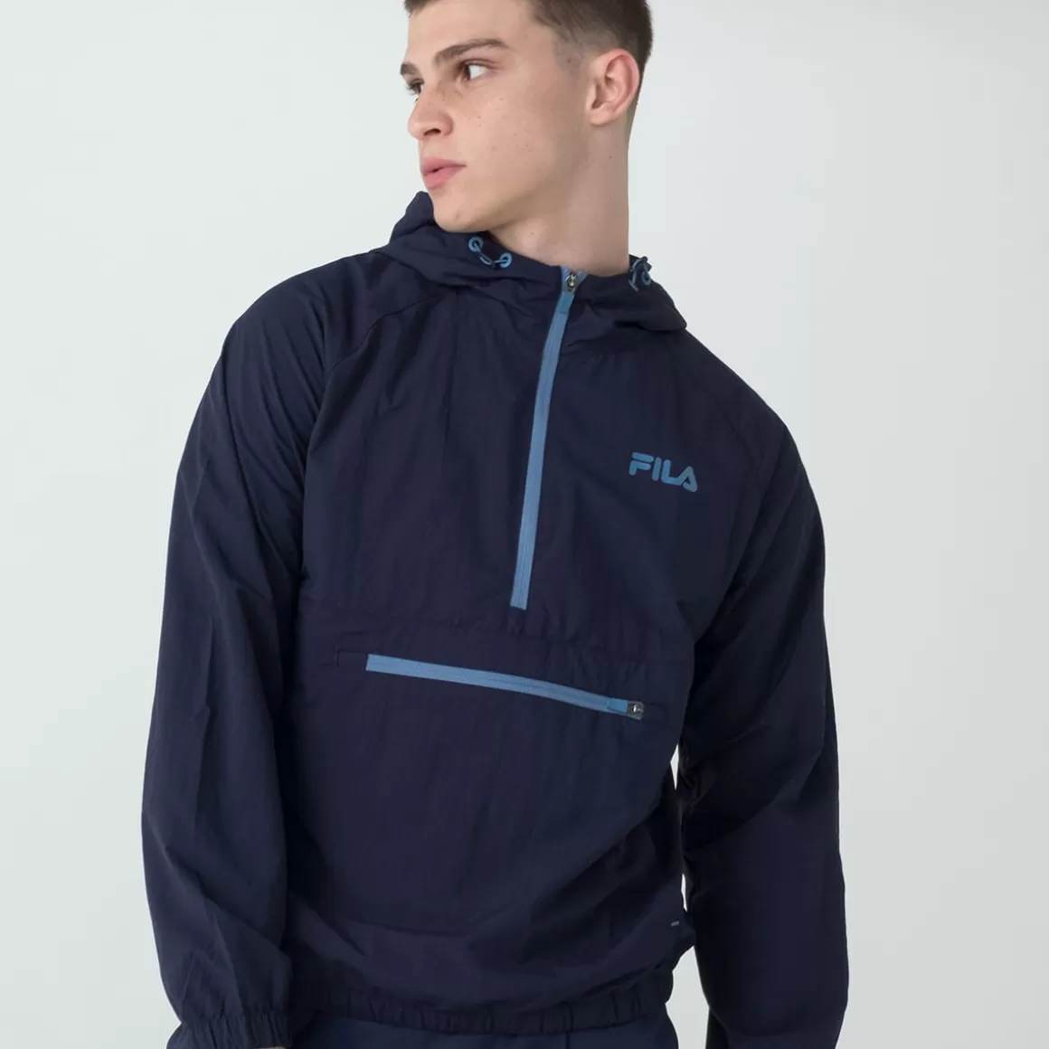 FILA Jaqueta Anorak Train Masculina - * Academia e treino | Moletons, jaquetas e casacos