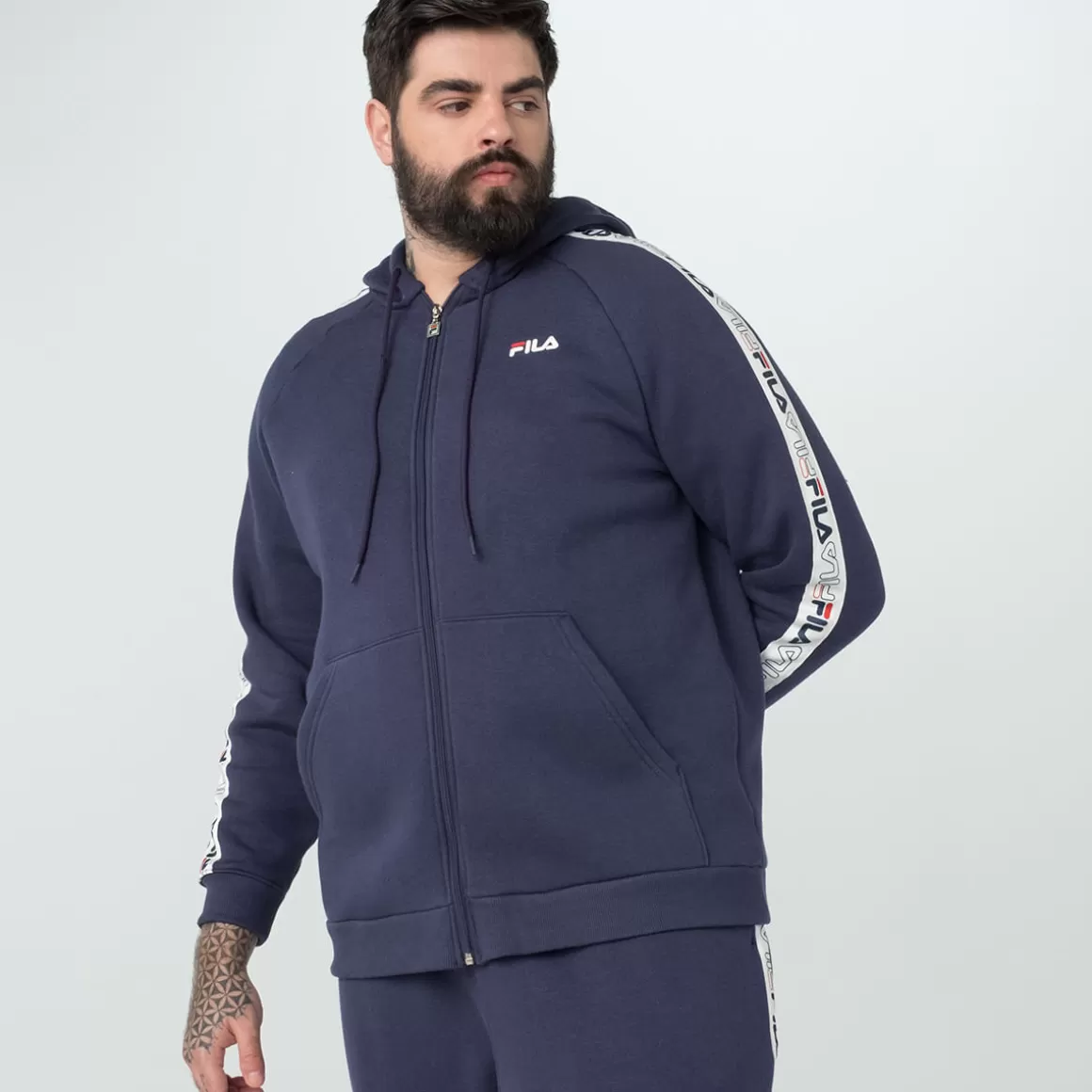 FILA Jaqueta Basic Tape Plus Masculina - * Moletons, jaquetas e casacos