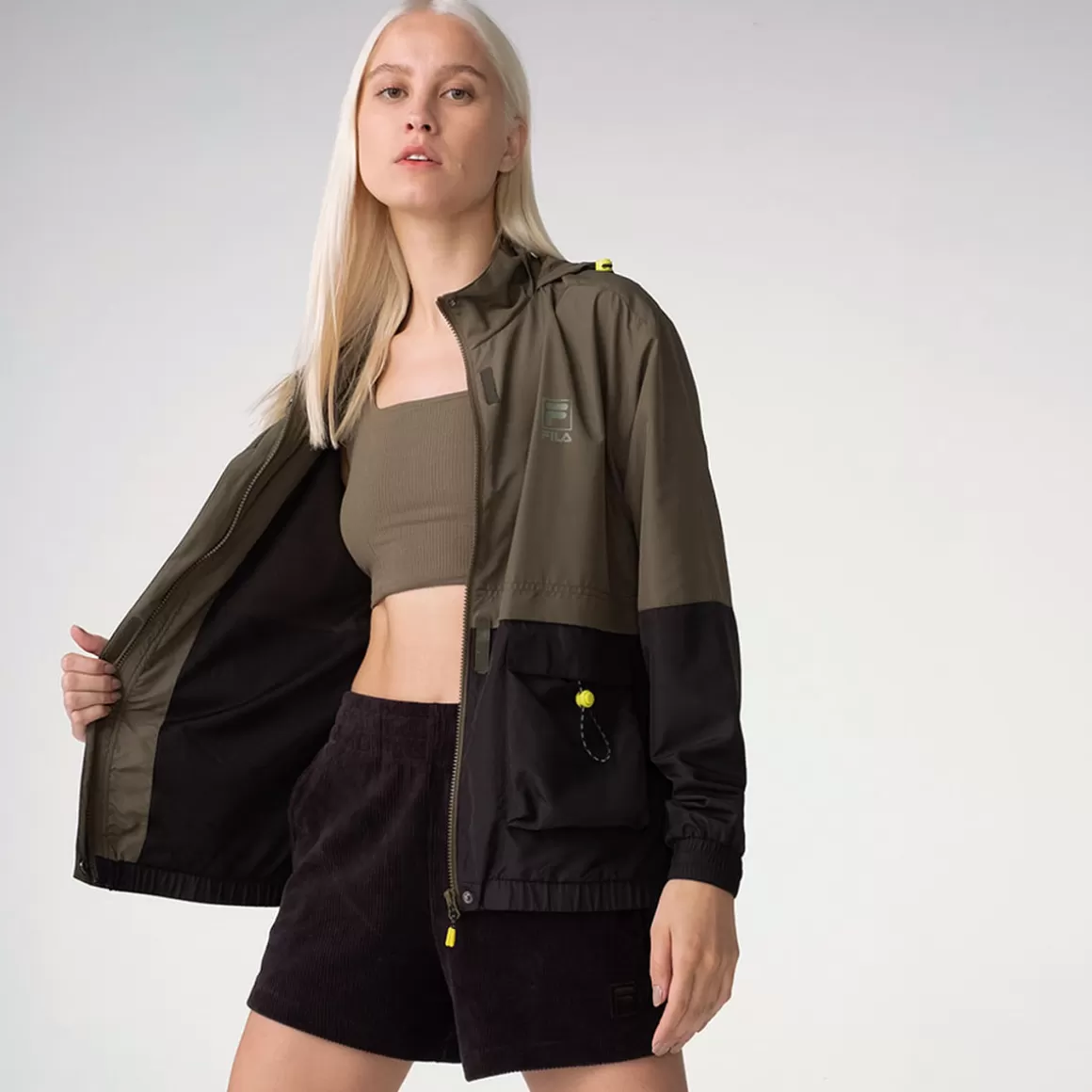 FILA Jaqueta Block Colors Feminina - * Moletons, casacos e jaquetas