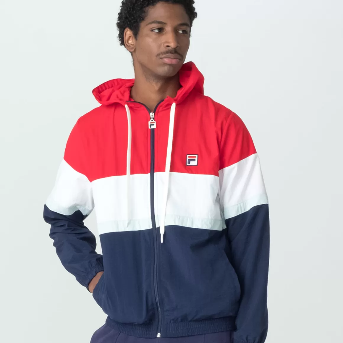 FILA Jaqueta Flag Masculina - * Heritage | Respirabilidade