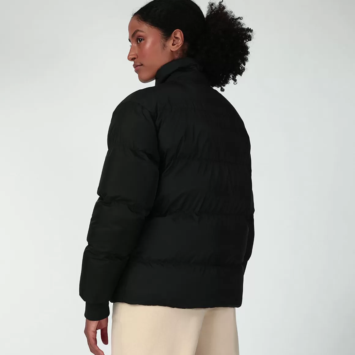 FILA Jaqueta Puffer Feminina Round Preto - * Moletons, casacos e jaquetas