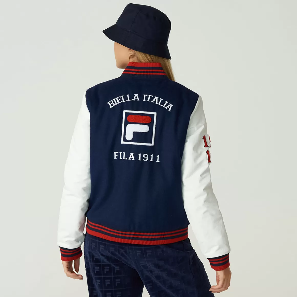 FILA Jaqueta Varsity Feminina Dixon Marinho - * Heritage | Moletons, casacos e jaquetas