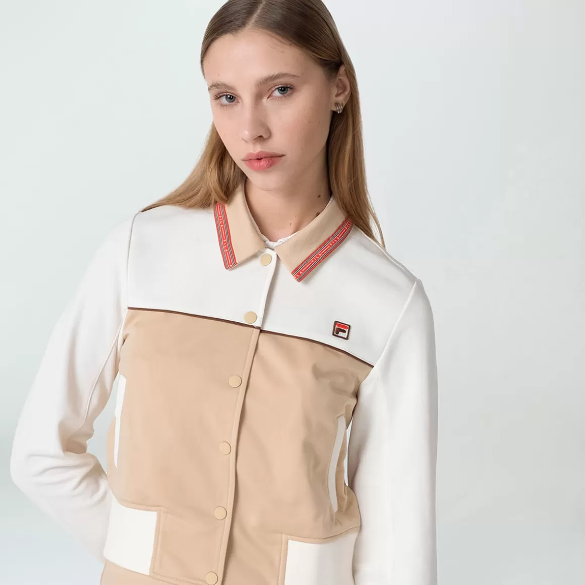 FILA Jaqueta Vintage Feminina Dionne Track Creme - * Heritage | Moletons, casacos e jaquetas