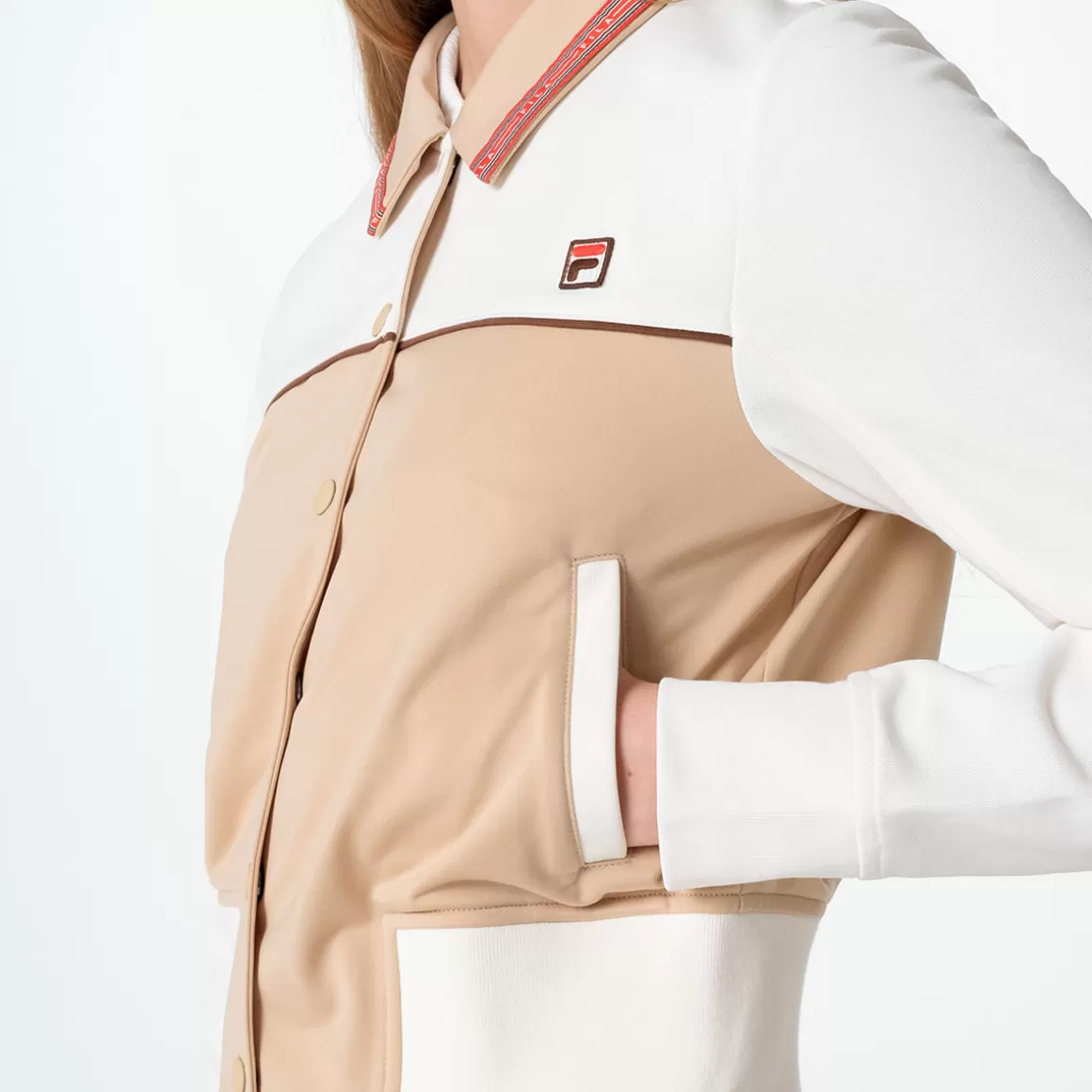 FILA Jaqueta Vintage Feminina Dionne Track Creme - * Heritage | Moletons, casacos e jaquetas