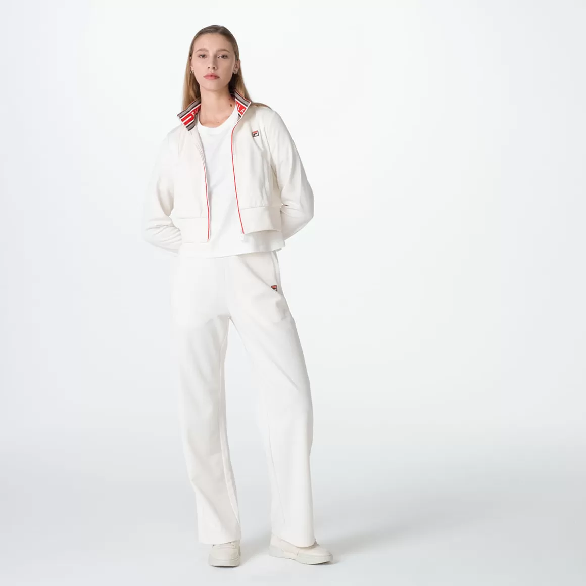 FILA Jaqueta Vintage Feminina Everleigh Track Branca - * Heritage | Moletons, casacos e jaquetas