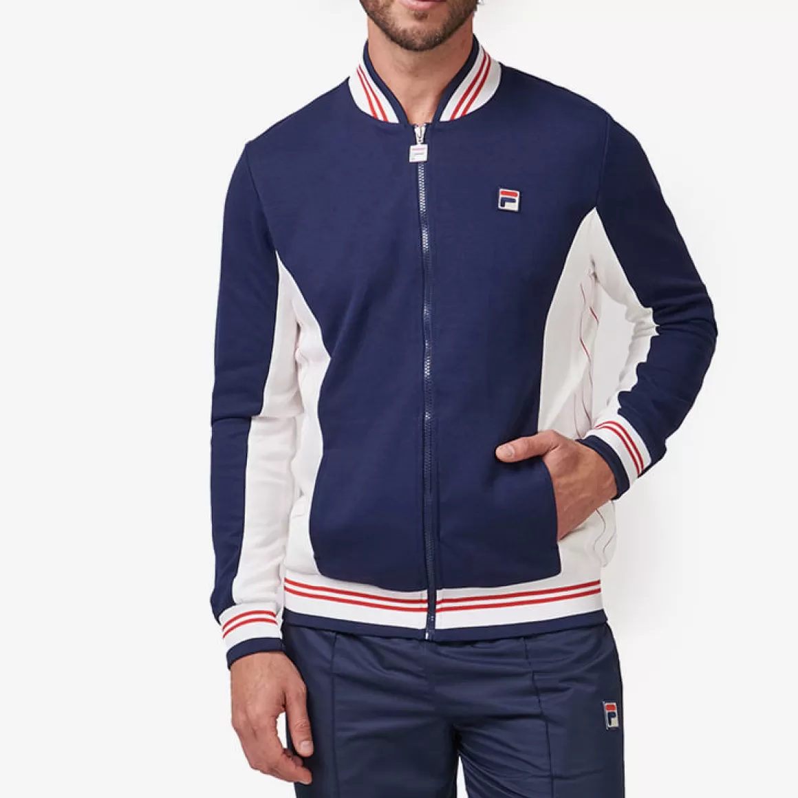 FILA Jaqueta Vintage Masculina Settanta Azul - * Heritage | Moletons, jaquetas e casacos